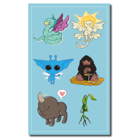 Naklejki - magiczne stworzenia